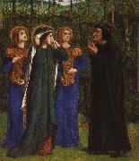 Dante Gabriel Rossetti The Meeting of Dante and Beatrice in Paradise china oil painting reproduction